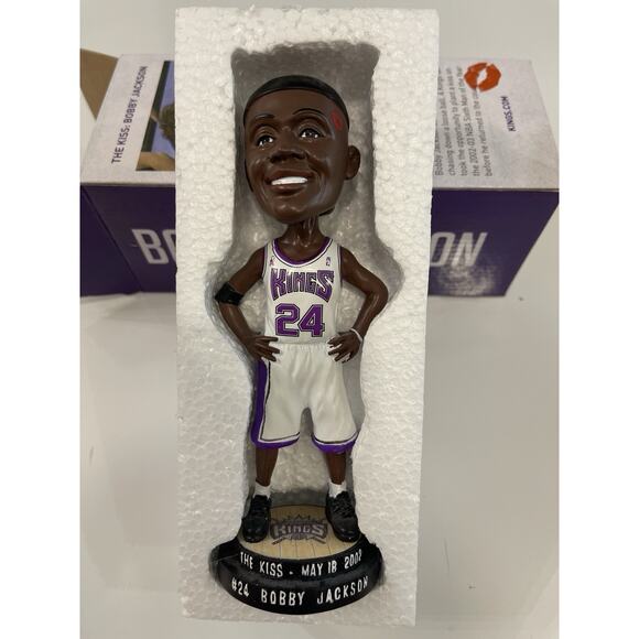 BOBBY JACKSON THE KISS BOBBLEHEAD Sacramento Kings NBA Basketball - Picture 4 of 5